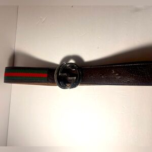 Gucci interlocking belt